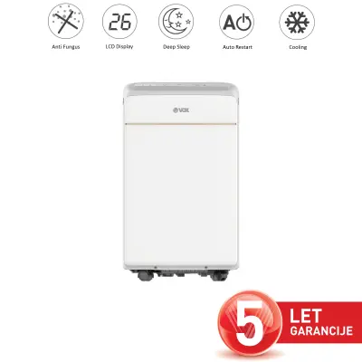 VOX prenosna klima  PMJ09C [A, 2,6 kw, AutoRes., Hlajenje, AntifF.]