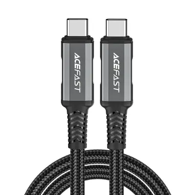 Kabel USB-C na USB-C Acefast C1-09, 48 W, 1 m (črno-siv)