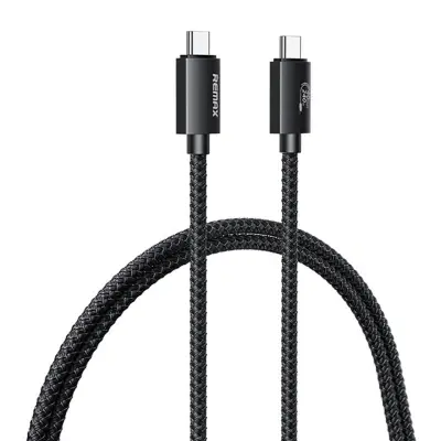 Remax Ladon kabel USB-C do USB-C, USB4.0 RC-C039, 1m, 240W, (črn)