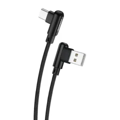 Kotni kabel USB na USB-C Foneng X70, 3A, 1m (črn)