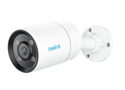 Reolink CW410 IP kamera, 2K Super HD, PoE, ColorX, barvno nočno snemanje, LED reflektorji, aplikacija, IP67 vodoodpornost, dvosmerna komunikacija, bel