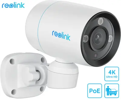 Reolink RLC-81PA IP kamera, 4K Ultra HD, PoE, 180° vrtenje, IR nočno snemanje, LED reflektor, aplikacija, IP67 vodoodpornost, dvosmerna komunikacija,