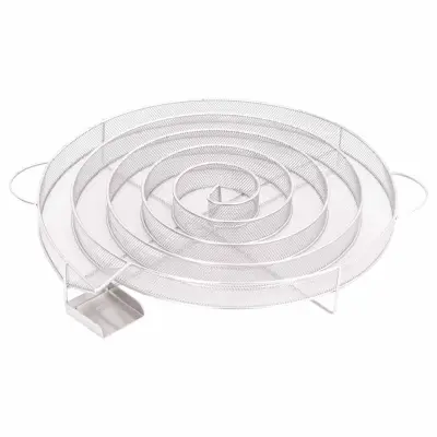 vidaXL Generator hladnega dima okrogel 33,5 cm nerjaveče jeklo