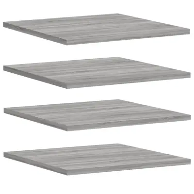 vidaXL Stenske police 4 kosi siva sonoma 40x50x1,5 cm inženirski les