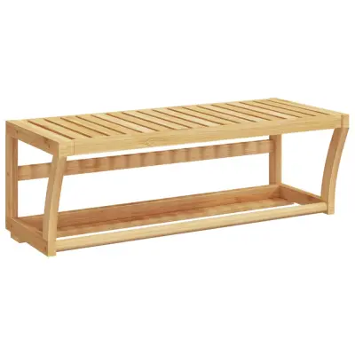vidaXL Stenska polica za brisače 60x25x20 cm bambus