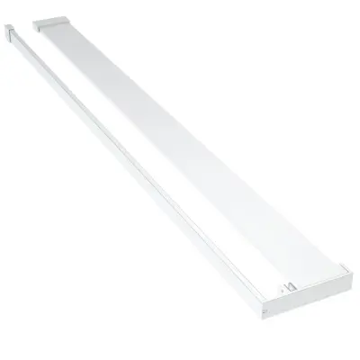 vidaXL Stenska polica za tuš kabino krom 80 cm aluminij