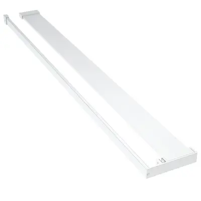 vidaXL Stenska polica za tuš kabino krom 100 cm aluminij