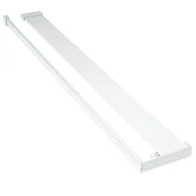 vidaXL Stenska polica za tuš kabino krom 90 cm aluminij