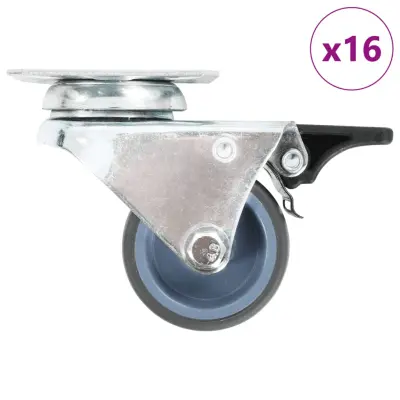 vidaXL Dvojna gibljiva kolesa 16 kosov 50 mm