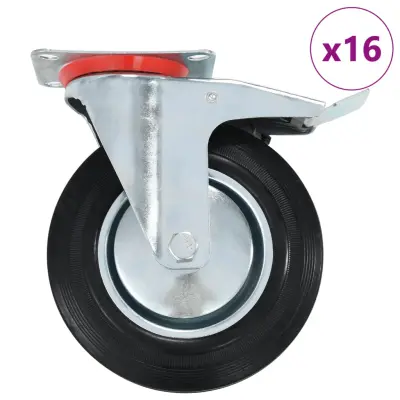 vidaXL Gibljiva kolesa 16 kosov 200 mm