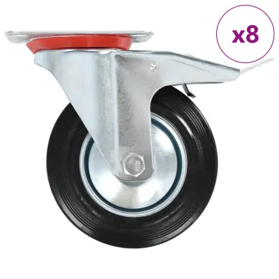 vidaXL Gibljiva kolesa 8 kosov 160 mm