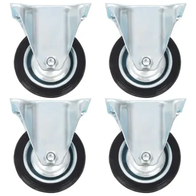 vidaXL Fiksna kolesa 4 kosi 75 mm