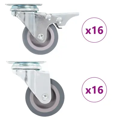 vidaXL Gibljiva kolesa 32 kosov 50 mm