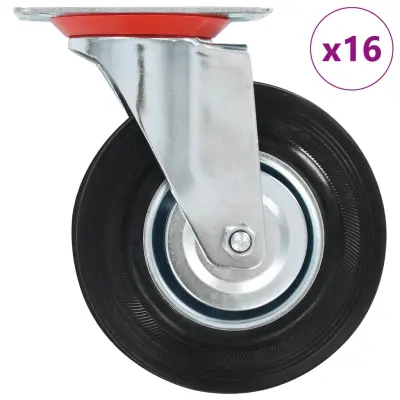 vidaXL Gibljiva kolesa 16 kosov 125 mm