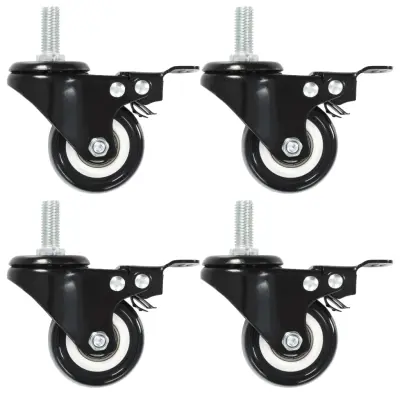 vidaXL Gibljiva kolesa z zavorami 4 kosi 50 mm
