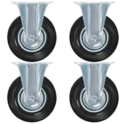 vidaXL Fiksna kolesa 4 kosi 125 mm