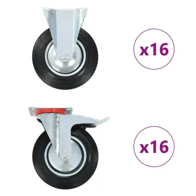 vidaXL Kolesa 32 kosov 200 mm