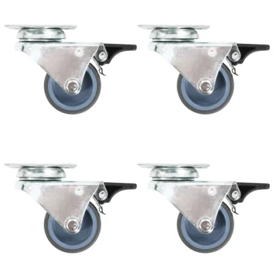vidaXL Dvojna gibljiva kolesa 24 kosov 50 mm