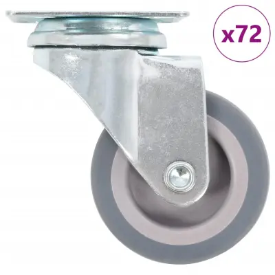 vidaXL Gibljiva kolesa 72 kosov 50 mm