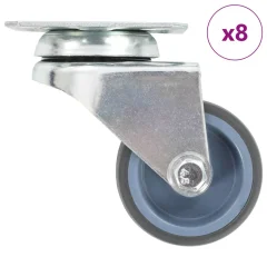 vidaXL Dvojna gibljiva kolesa 8 kosov 50 mm