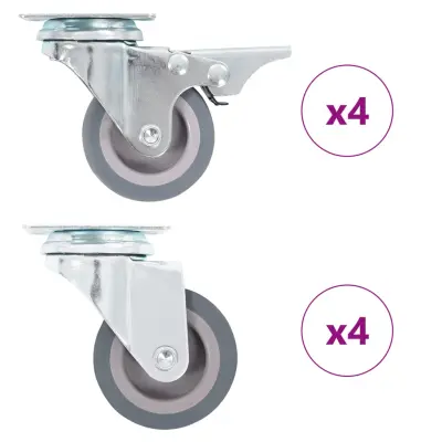 vidaXL Gibljiva kolesa 8 kosov 50 mm