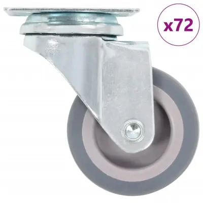 vidaXL Gibljiva kolesa 72 kosov 50 mm