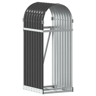 vidaXL Nosilec za polena antraciten 40x45x100 cm pocinkano jeklo