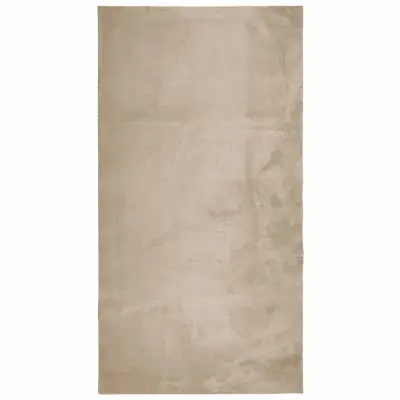 vidaXL Preproga HUARTE s kratkimi vlakni mehka pralna peščena 60x110cm