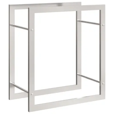 vidaXL Stojalo za drva 50x28x56 cm nerjaveče jeklo