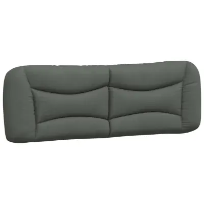 vidaXL Vzglavna stranica temno siva 160 cm blago
