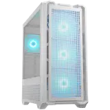 COUGAR | MX600 White | PC Case | Mid Tower / Mesh Front Panel / 3 x 140mm + 1 x 120mm Fans / Transparent Left Panel
