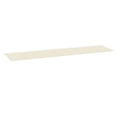 vidaXL Blazina za vrtno klop krem 200x50x4 cm oxford tkanina