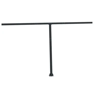 vidaXL Komplet stebričkov za tendo antraciten 450x245 cm železo
