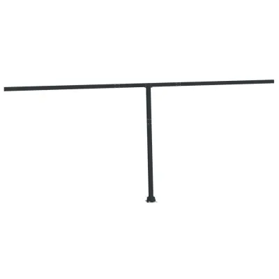 vidaXL Komplet stebričkov za tendo antraciten 600x245 cm železo