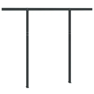 vidaXL Komplet stebričkov za tendo antraciten 300x245 cm železo