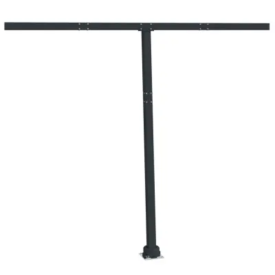 vidaXL Komplet stebričkov za tendo antraciten 300x245 cm železo
