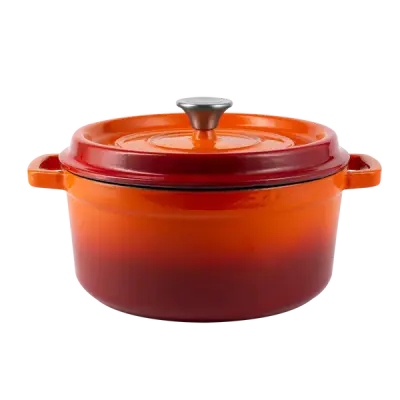 Vintage kuhinja železni lonec s pokrovom 4,3 l