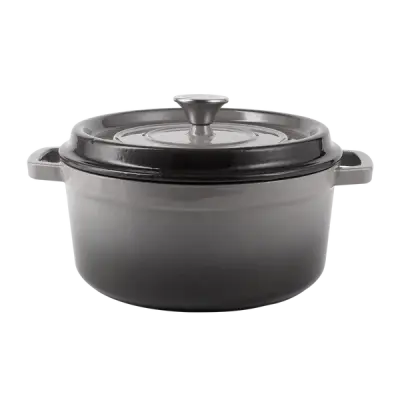 Vintage kuhinja železni lonec s pokrovom 4,3 l