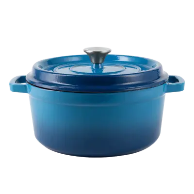 Vintage kuhinja železni lonec s pokrovom 4,3 l