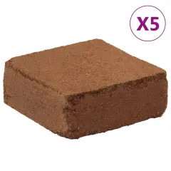 vidaXL Kocke iz kokosovih vlaken 5 kosov po 5 kg (25 kg)