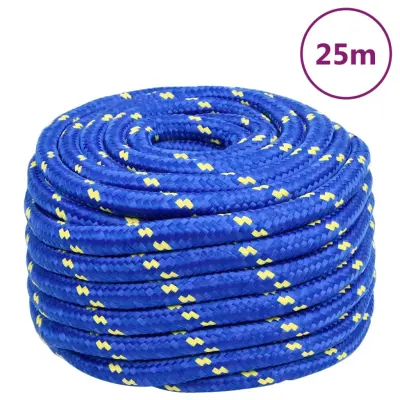 vidaXL Vrv za čoln moder 20 mm 25 m polipropilen