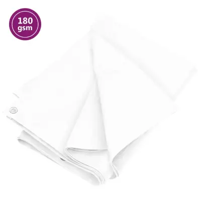 vidaXL Ponjava 180 g/m² 4x4 m bela HDPE