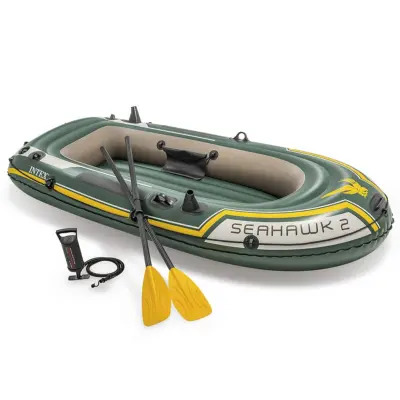 Intex Seahawk 2 Napihljiv čoln z vesli in tlačilko 68347NP