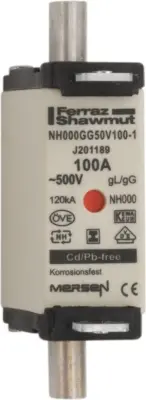 Mersen NH varovalka SG NH000GG50V100-1