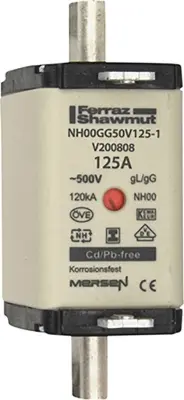Mersen NH varovalka SG NH00GG50V125-1