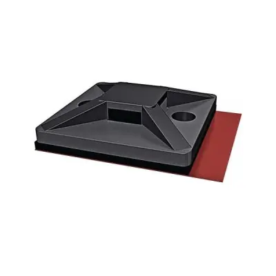 100 kosov. Lepilna podlaga HellermannTyton MB3APT-A-PA66-WH