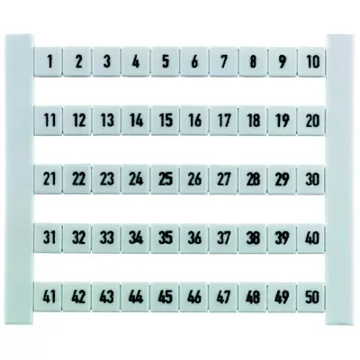 50 kosov Weidmüllerjev označevalnik priključkov DEK 6 FW 1-50