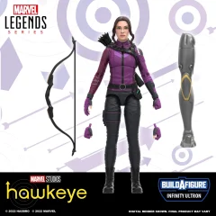 Hasbro Marvel F3856 Marvel Legends MCU Disney Plus Kate Bishop Hawkeye Series Akcijska 6-palčna zbirateljska igrača, 3 dodatki, 1 del za sestavo figure, več