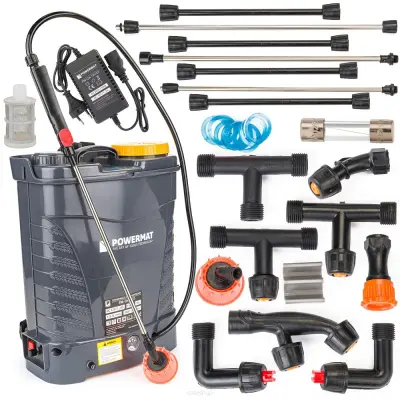 POWERMAT baterijska škropilnica, 16 l, Li-Ion +Dodatki