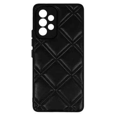 Ovitek LEATHER 3D, Samsung Galaxy A53 5G, črn